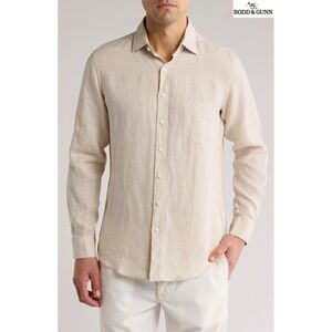 RODD & GUNN NWT WILLOWBANK 100% LINEN L/S SPORT FIT FLAX SHIRT. SIZE XL
